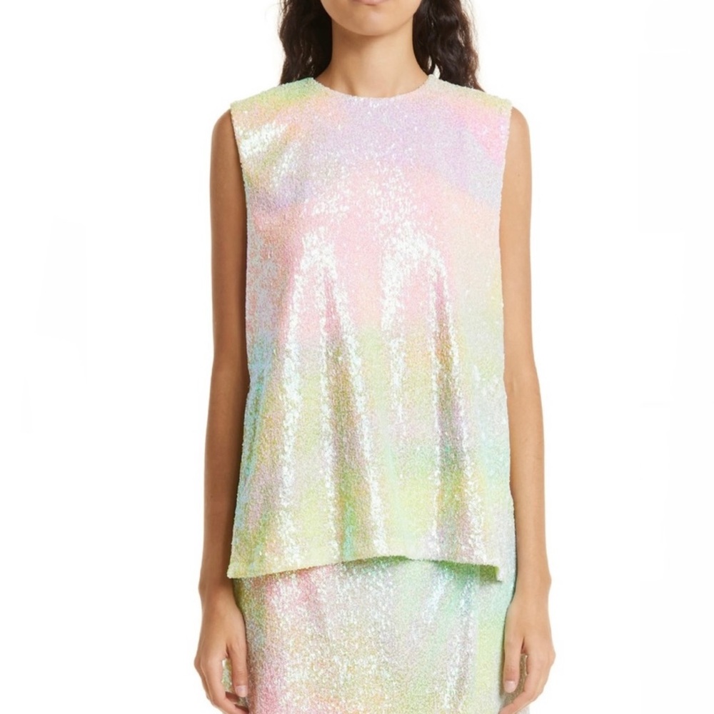 NEW STINE GOYA SLEEVELESS SEQUIN TOP